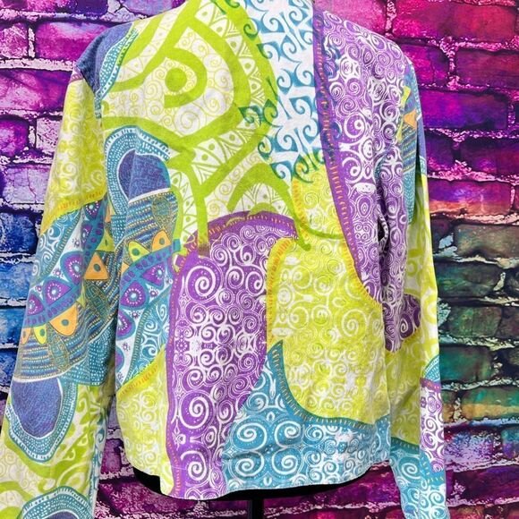 Life style women’s colorful vintage blazer. - Picture 3 of 6